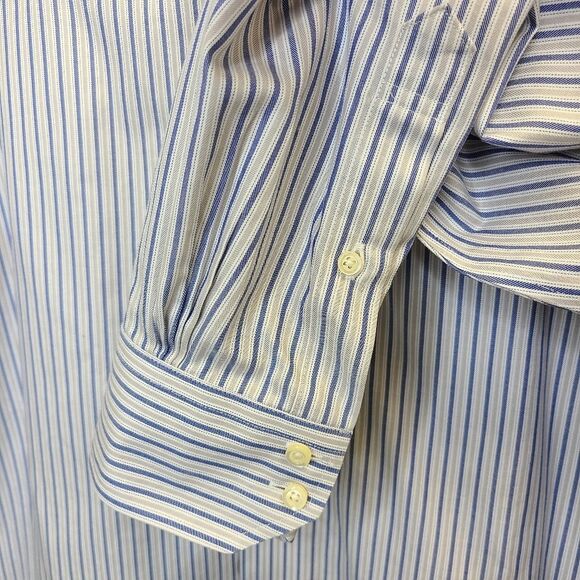 Brooks Brothers Mens Striped Regent Fit Supima Cotton Button Up Shirt 16.5-33 - Picture 8 of 13
